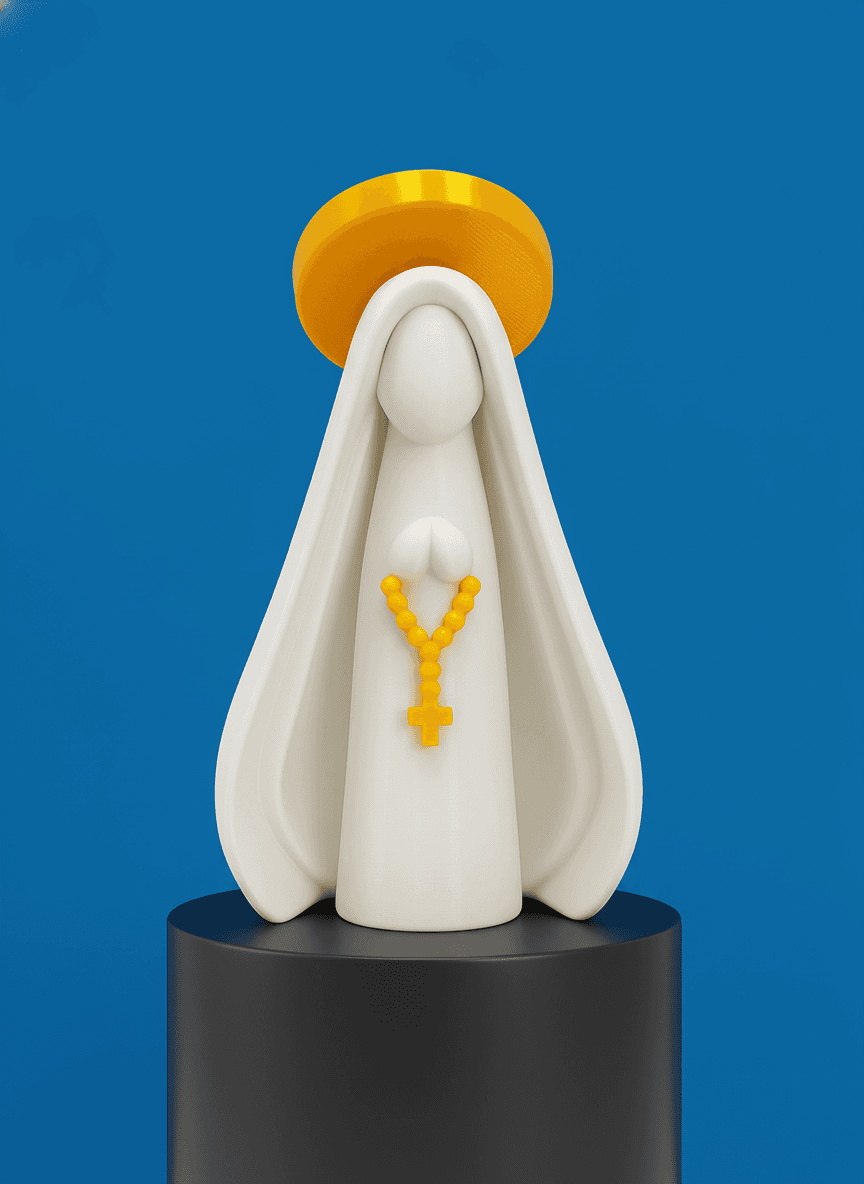 Versão vertical da escultura com iluminação lateral